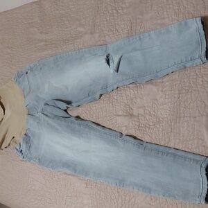 Secret fit belly stretchy jeans, maternity, small, grey
